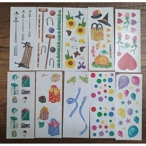 Creative Memories Stickers Full Partial Sheet Lot Scrapbook Birthday Balloon S82